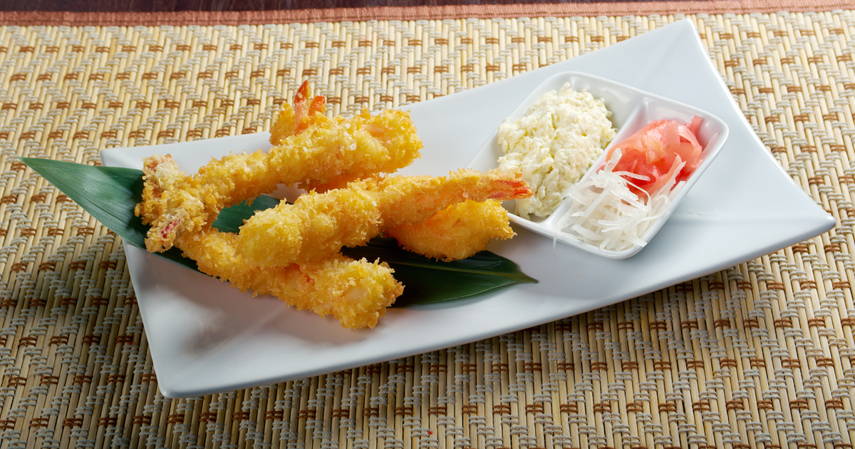 Tempura. En japansk rätt som du även kan beställa som tilltugg till ett måltidsset.