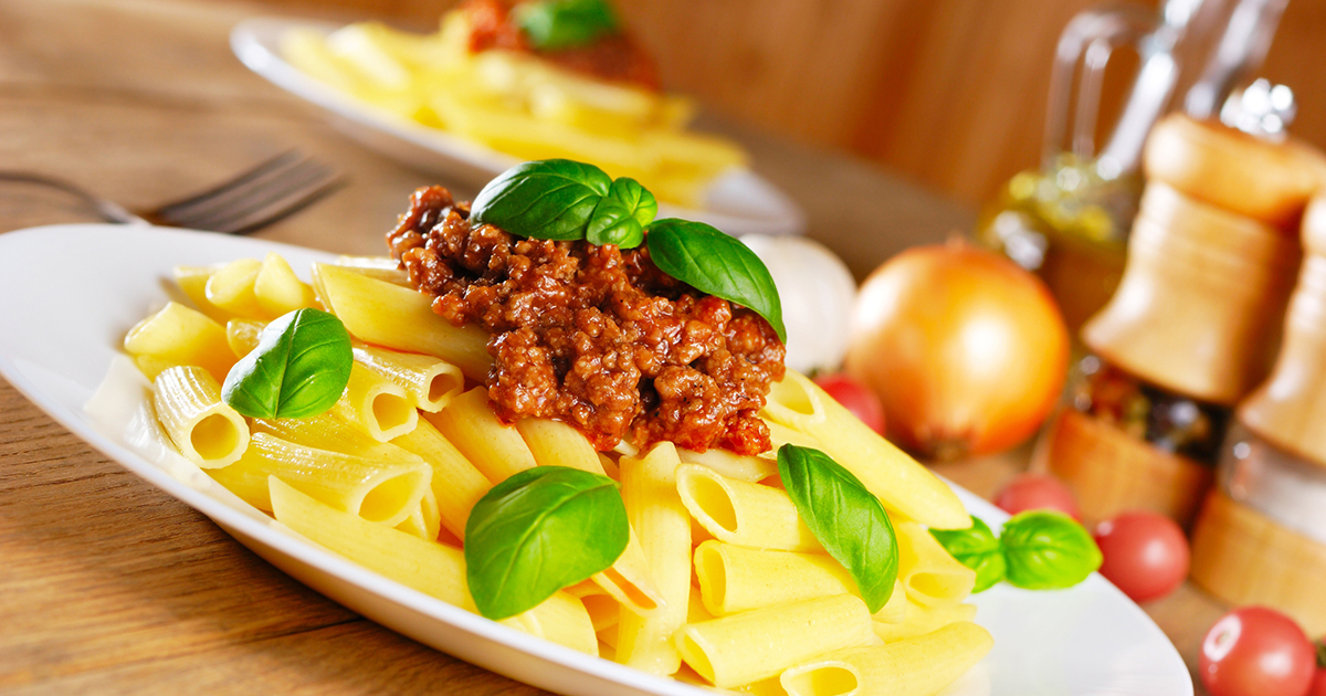 Veckans recept: Pasta Bolognaise.