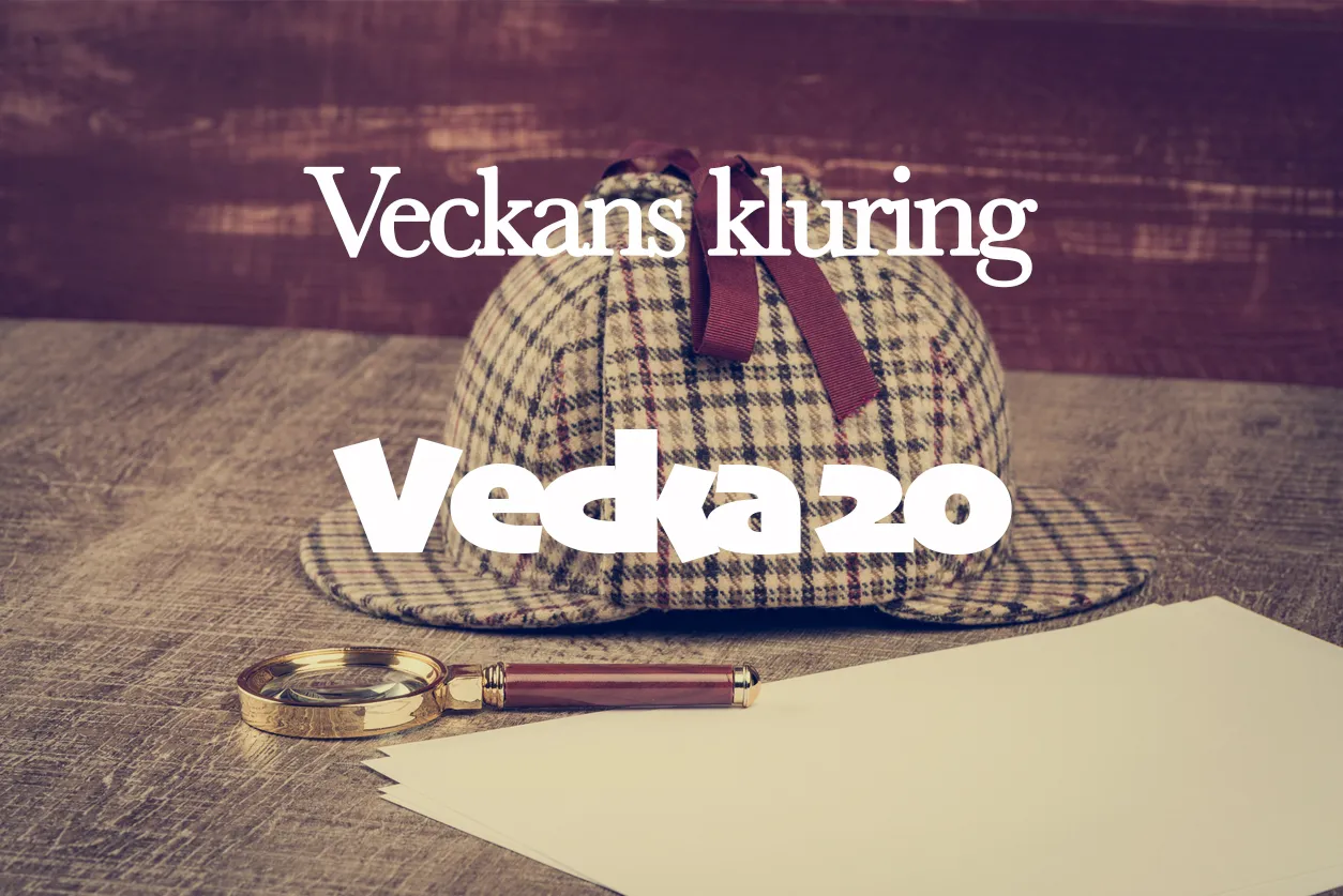 Veckans kluring - Vecka 20