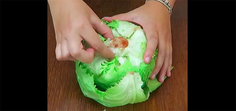 Rensa en sallad på några sekunder