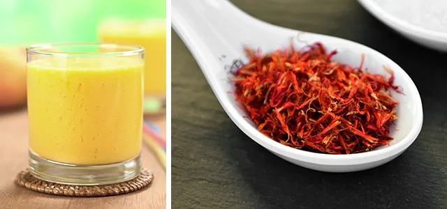 Julens smoothie med saffran ingefära