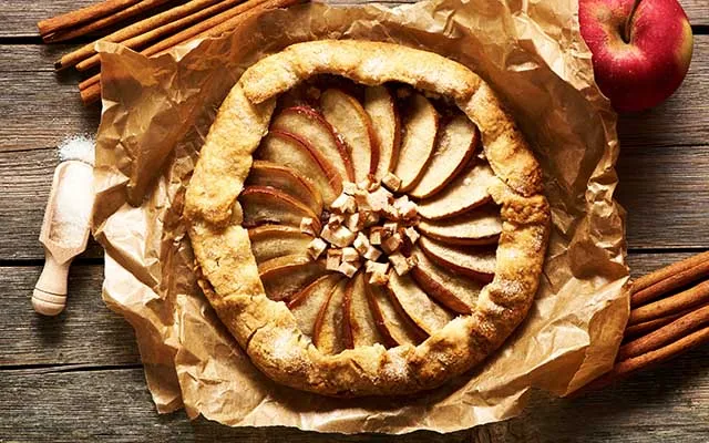 Fransk galette med äpplen