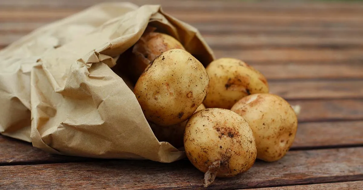 Grillad potatis med mandel och vitlök