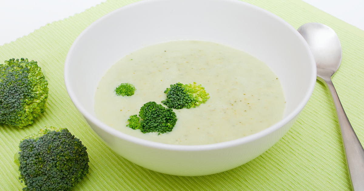 Veckans recept: Broccolisoppa. En god och v&auml;rmande r&auml;tt med kort tillagningstid.